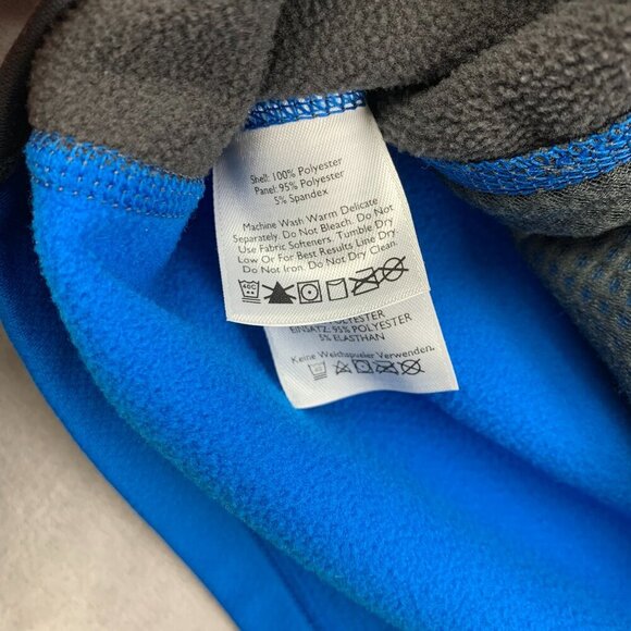 Eddie Bauer First Ascent Mens Jacket Small Blue Gray Full Zip Lightweight Fleece - Picture 9 of 10